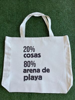 Tote 20% cosas 80% arena de playa