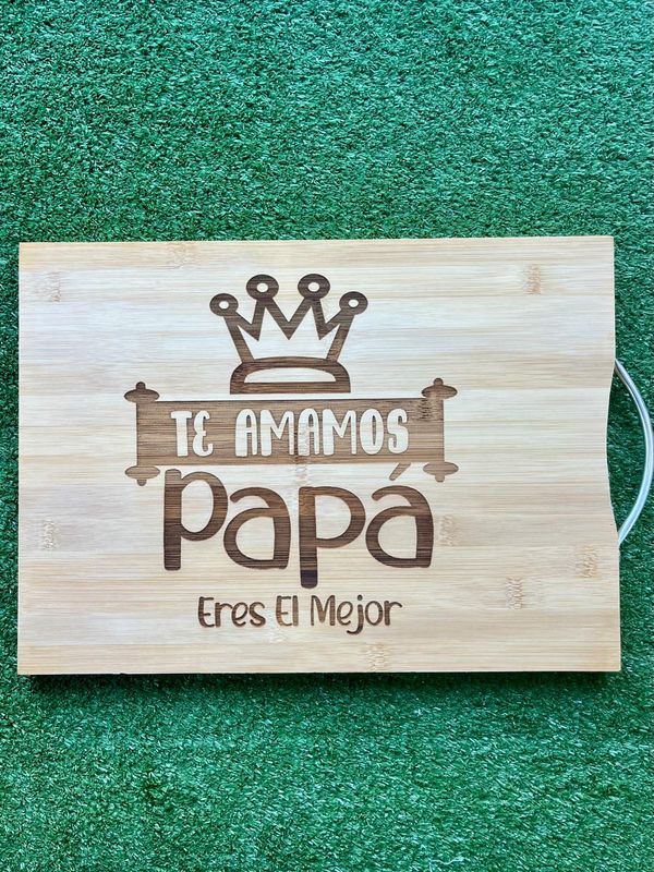 Tabla “Te amamos papá eres el mejor”