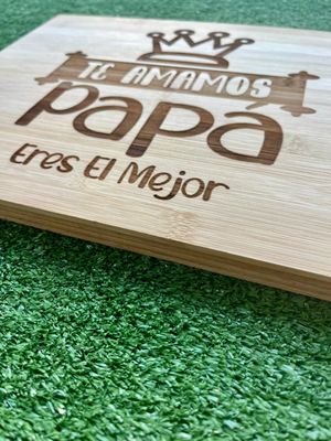 Tabla “Te amamos papá eres el mejor”