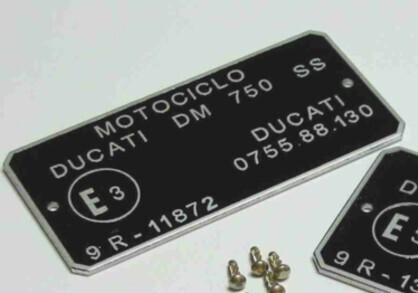 750cc squarecase homologation plate