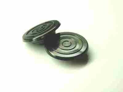 Twins and singles swing arm caps - black (pair)