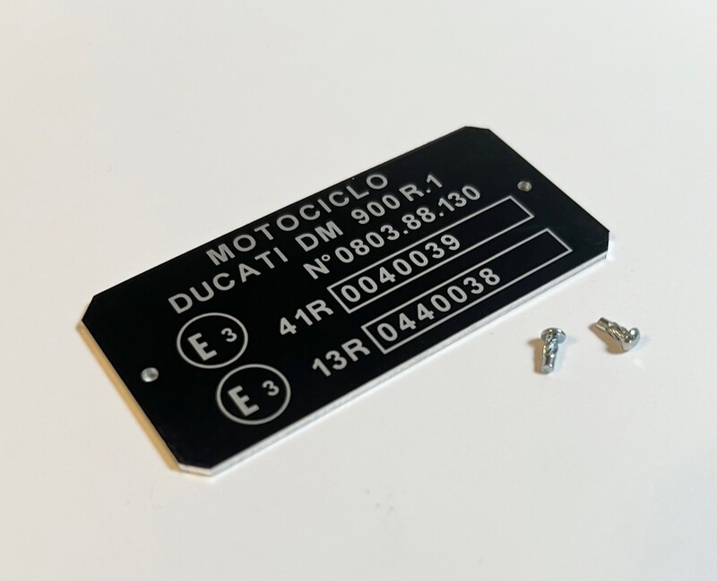 1983 - 1986 MHR &amp; S2 homologation plate