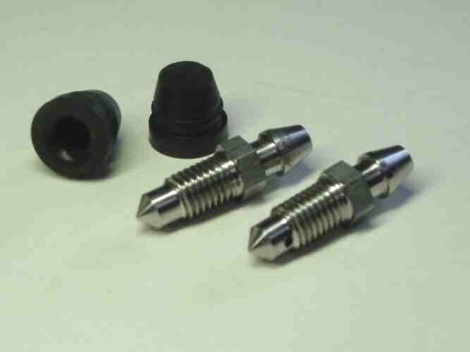 Brembo M6 Bleeder screw kit (2 pieces + caps)