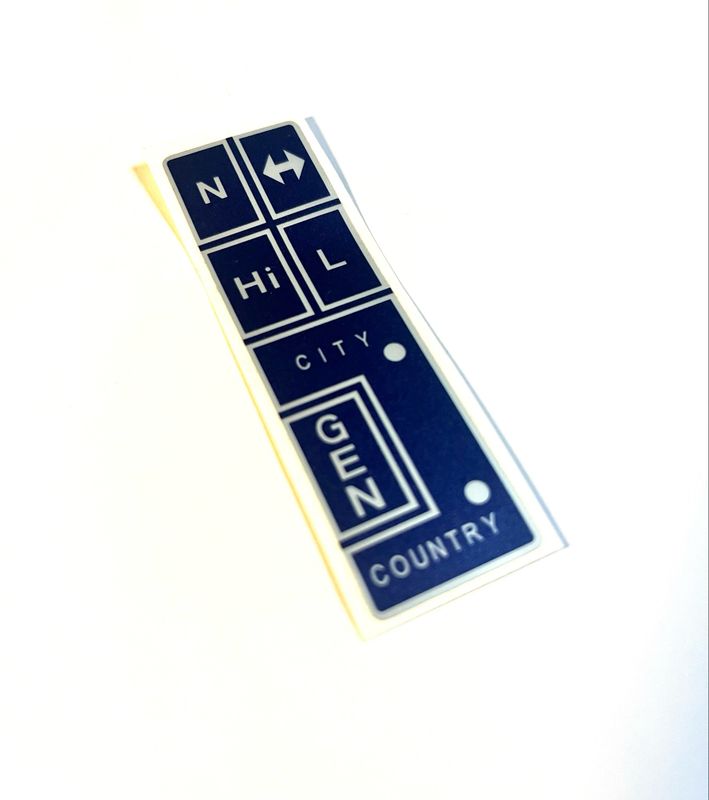 860 GT Dash Sticker