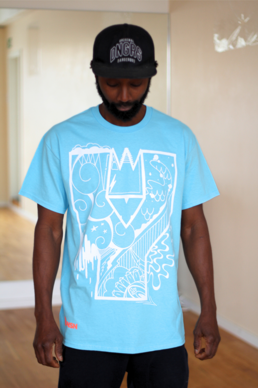 Yansn-Tree Shirt Hellblau