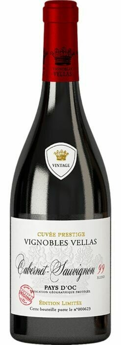 Vignobles Vellas Cabernet Sauvignon 2020 - Grande Cuvée - Blend 99 - Pays d'Oc IGP - 75cl