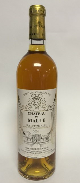 Château de Malle Grand Cru Classé 2001 Sauternes