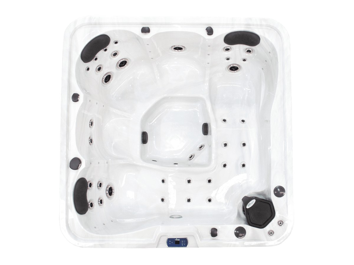 Leisurerite CONNECT - 5 Person Spa Hot Tub - 3 Seats - 2 Recliners - 2000 X 2000 - Includes Lockable Cover (Ex Melbourne - Dealer delivery fees apply)
