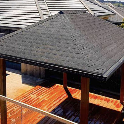 Asphalt Gazebo 2.7m X 2.7m DIY Kit (2m Spa) - Unstained