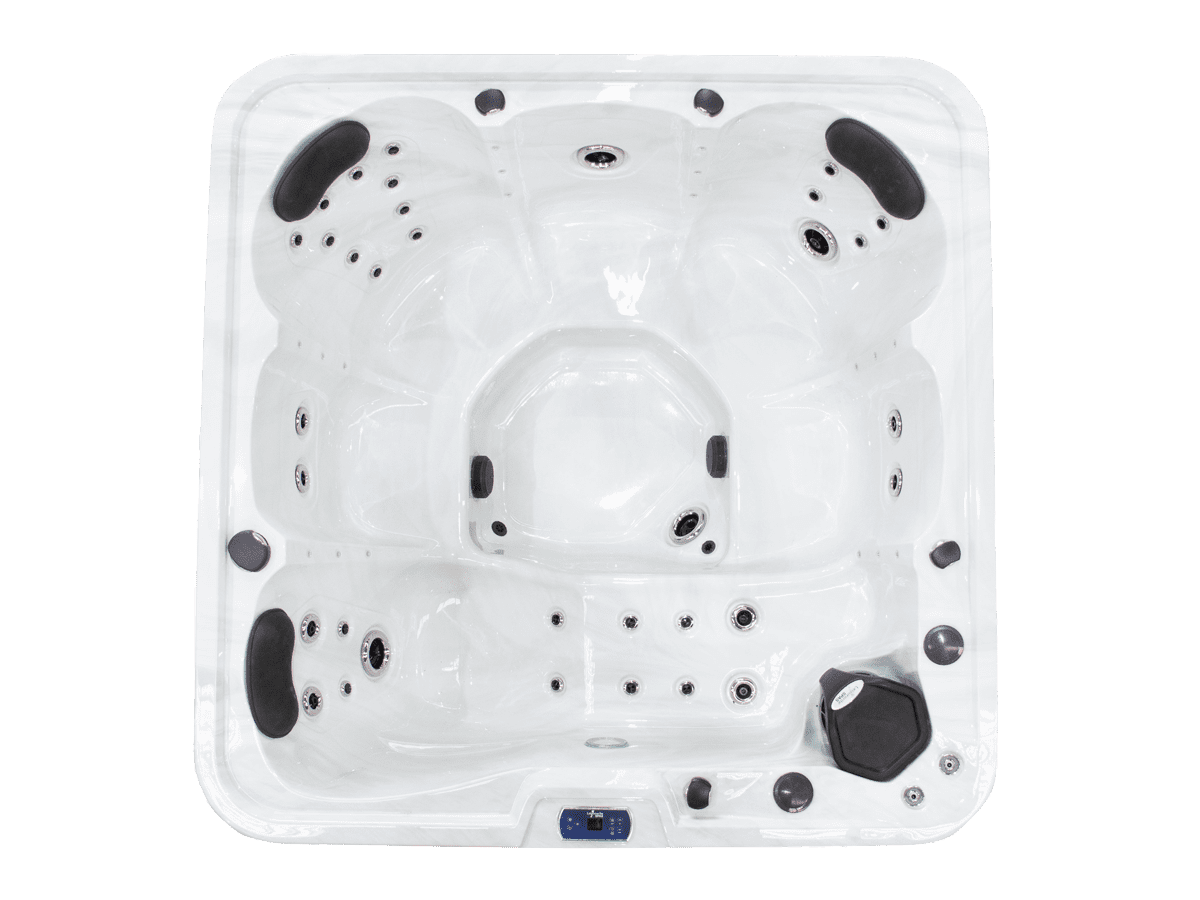 Leisurerite CREW - 6 Person Spa Hot Tub - 5 Seats - 1 Recliners - 2000 X 2000 - Includes Lockable Cover (Ex Melbourne - Dealer delivery fees apply)