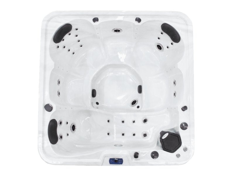 Leisurerite CREW - 6 Person Spa Hot Tub - 5 Seats - 1 Recliners - 2000 X 2000 - Includes Lockable Cover (Ex Melbourne - Dealer delivery fees apply)