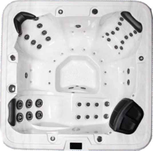 Cyclone TWISTER - 6 Person Hydrotherapy Spa Hot Tub - 5 Seats - 1 Recliner - 2000 X 2000 -  - Includes Lockable Cover (Ex Melbourne - Dealer delivery fees apply)