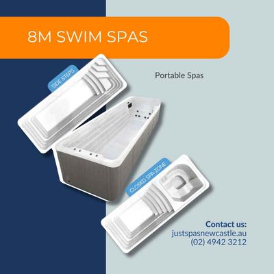8m Plunge Pools, Swim Pools, Open Swim Spas &amp; Dual Zone Swim Spas