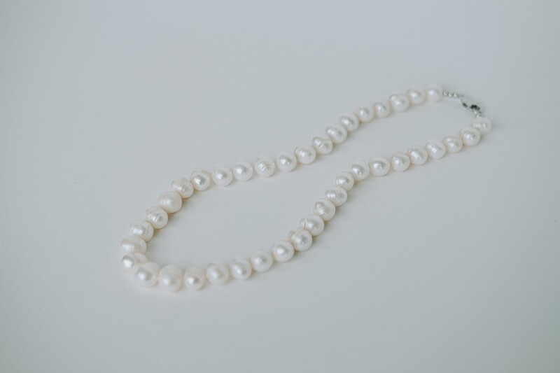 Pearl Necklace 8-9 cm 40cm White