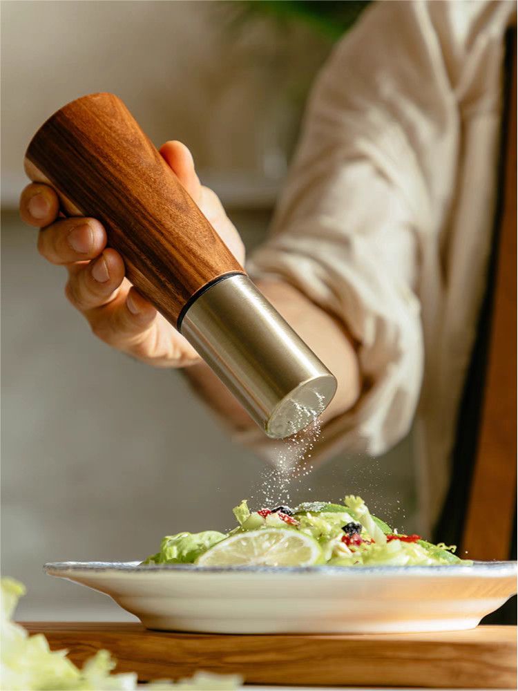 Pepper grinder with salt shaker on top discount