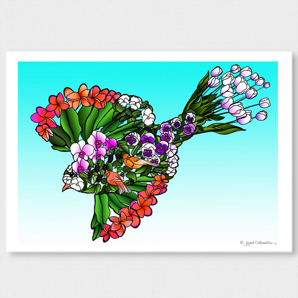 Tropical Bird Print
