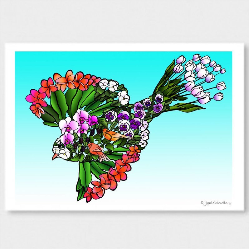 Tropical Bird Print