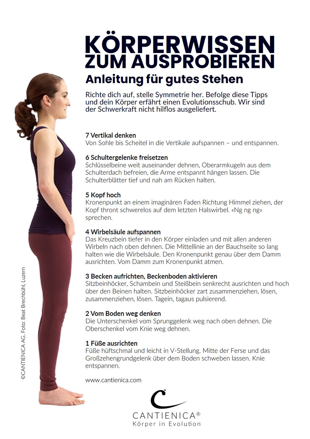 Anleitung für gutes Stehen (PDF)