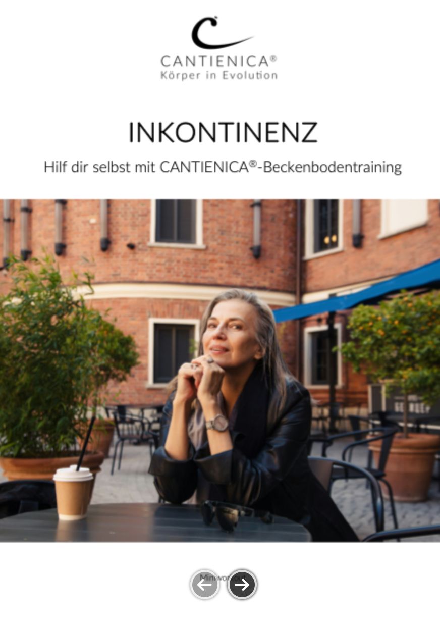 Inkontinenz. Hilf dir selbst mit CANTIENICA®-Beckenbodentraining (PDF)