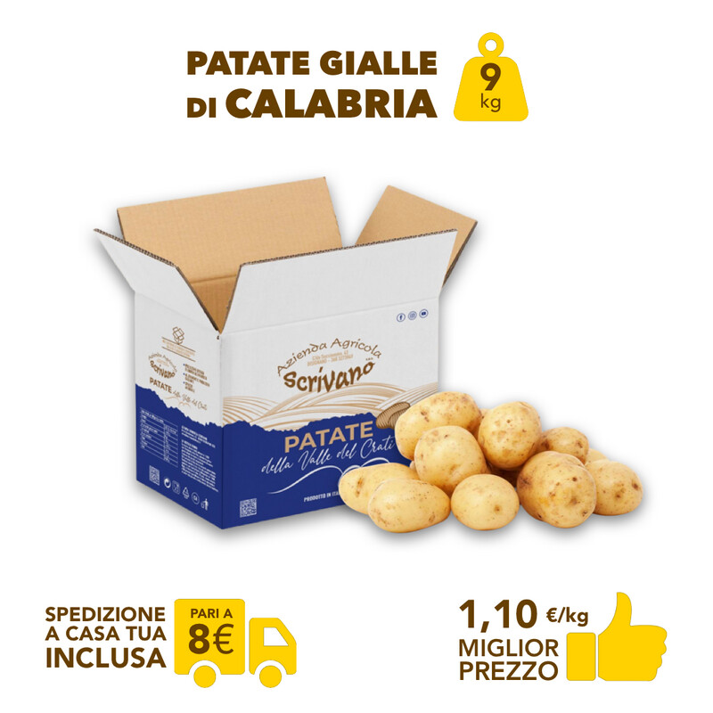 Patate Gialle di Calabria 9kg (1 box)