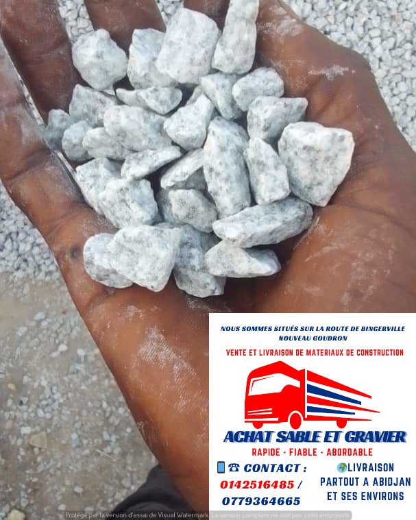 gravier 6500f la tonne
