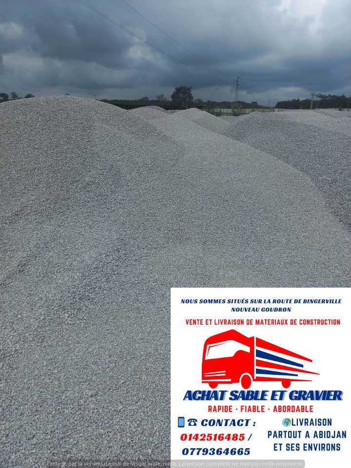gravier 6500f la tonne