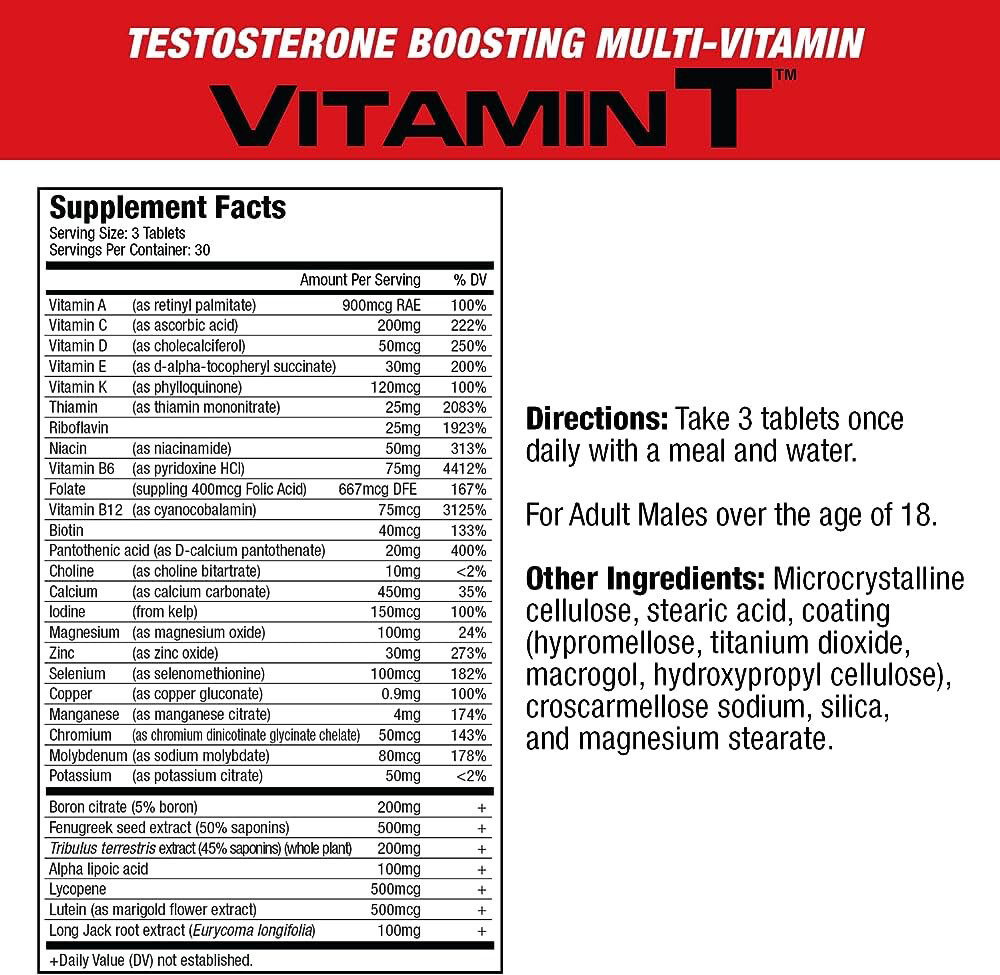 MuscleMeds Vitamin T - 90 Tablets