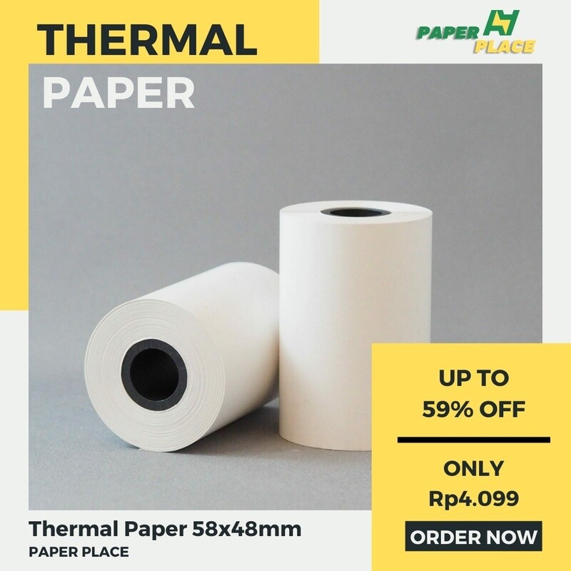 Kertas Kasir 58x48 Struk Pembayaran Thermal Paper Roll Mini Bluetooth
