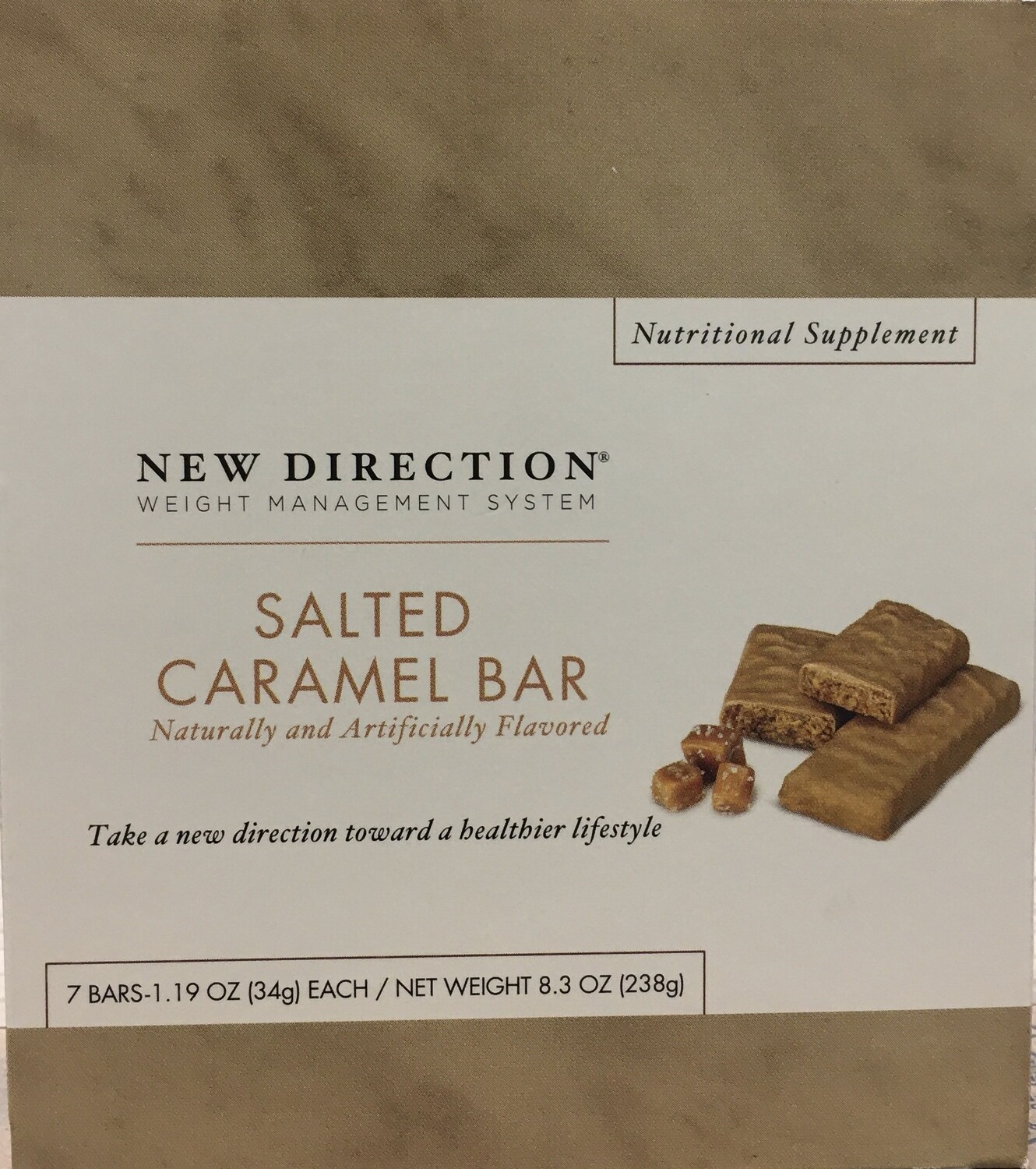 New Direction Salted Caramel Bar 7/Box