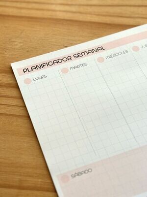 Planificador semanal Tech