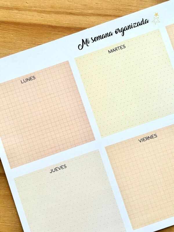 Planificador semanal Smile