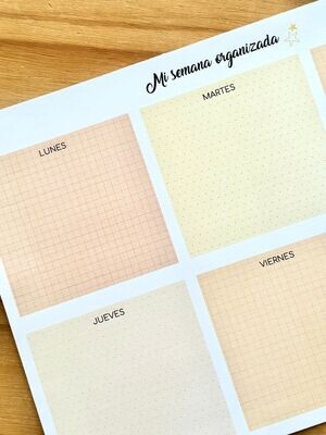 Planificador semanal Smile