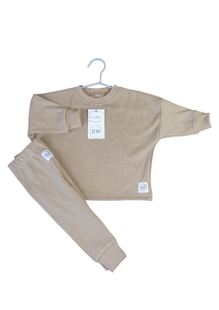 Olive Ribbed set