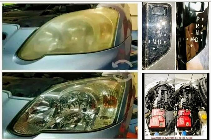 SERVICIO DETALLADO DE FAROS, MOTOR, EMBLEMAS