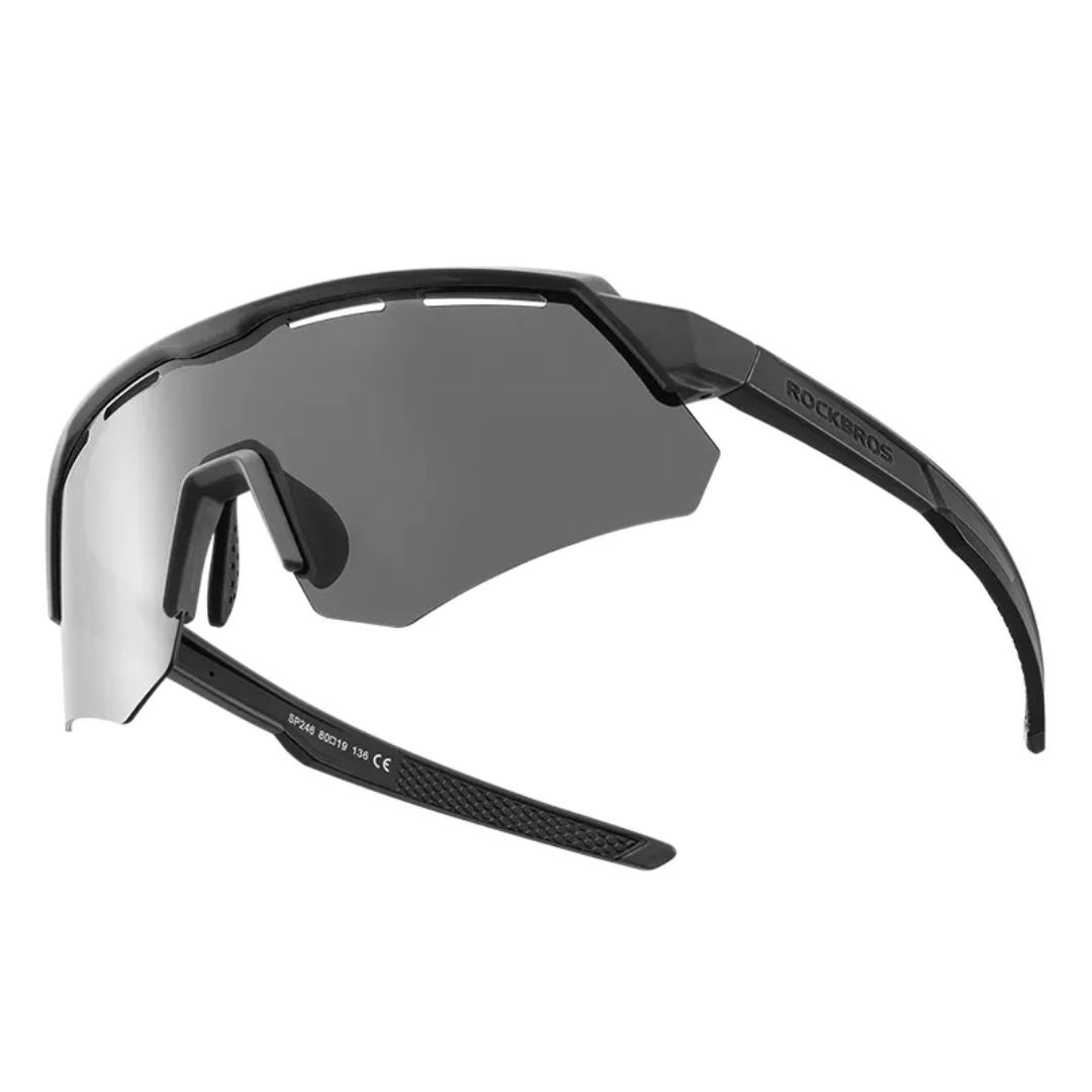 ROCKBROS Gafas de bicicleta de montaña para hombre gafas de ciclismo con  lentes polarizadas intercambiables fotocromáticas gafas de sol deportivas –  Yaxa Store