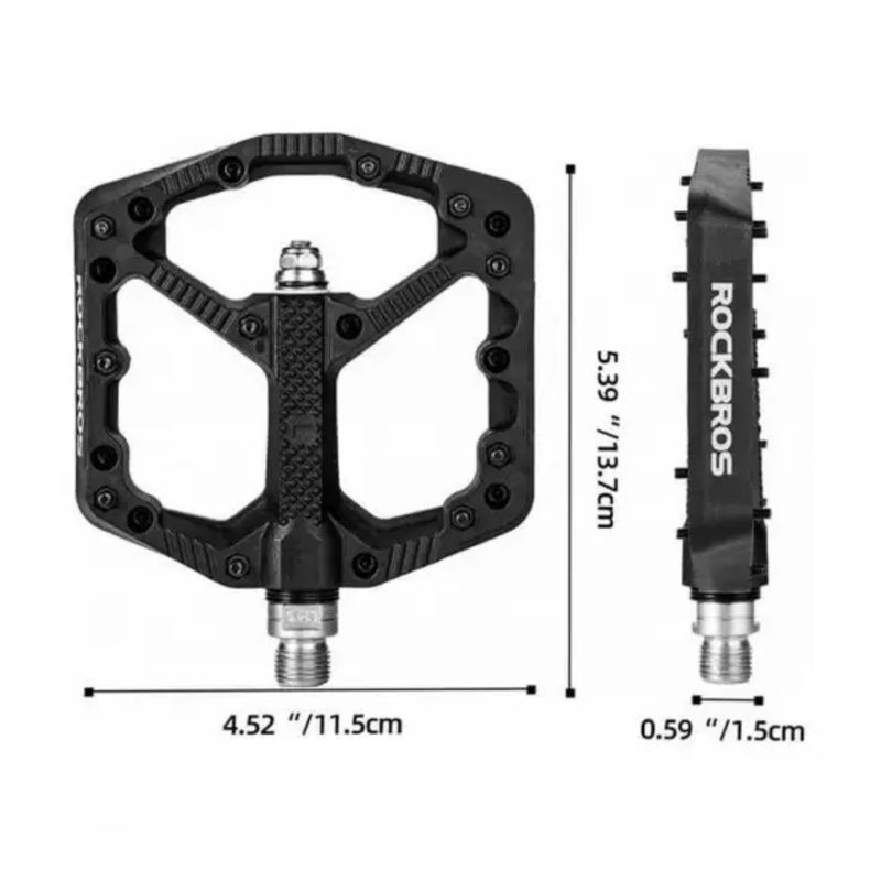 Pedales de Nylon negros Rockbros