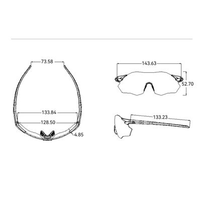 Lentes Rockbros Sprint vision coffee
