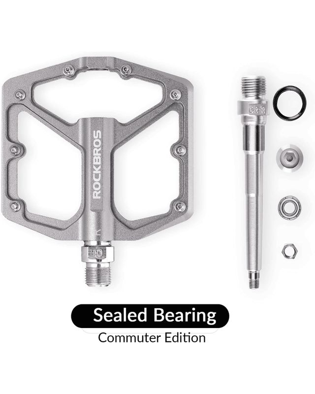 Pedales de Aluminio Rockbros grises
