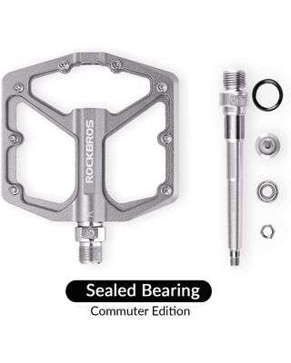 Pedales de Aluminio Rockbros grises