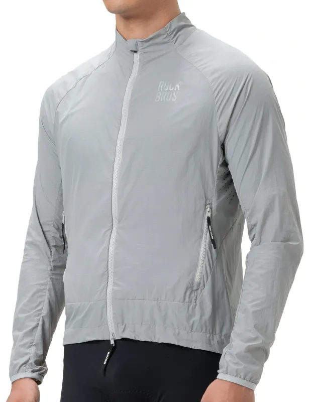 ROCKBROS NanoShell Gris Chaqueta rompevientos ligera