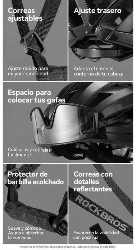 Casco de ciclismo ROCKBROS LK-79 blanco