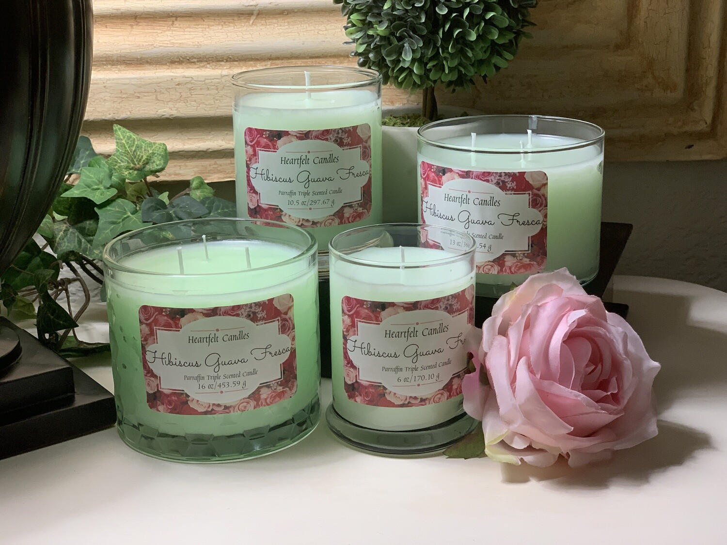 Hibiscus Guava Fresca Solid Candle
