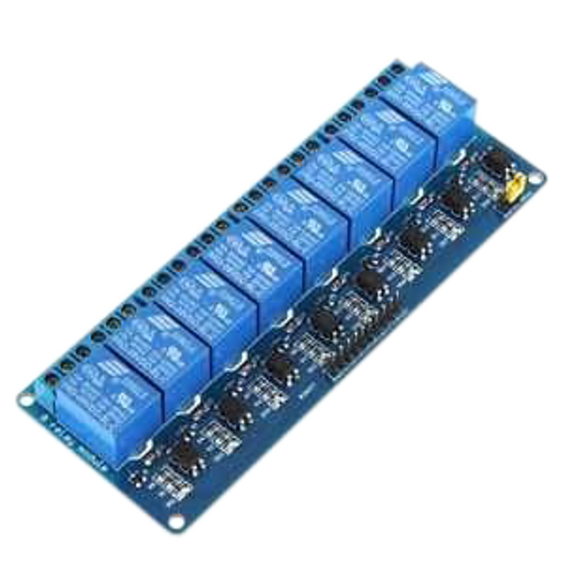 MODULO RELAY 12V 8 CANALES