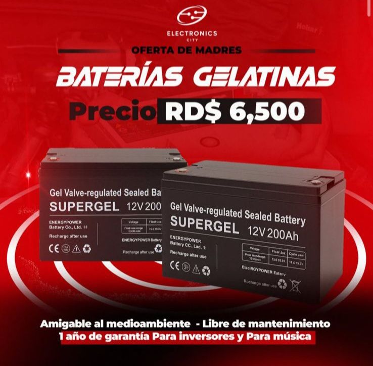 Bateria gelatina 12V 200A Supergel