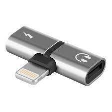 Adaptador Iphone auricular y carga
