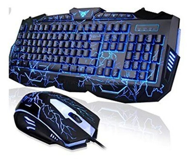 Combo gamer modelo V100 Mouse y teclado