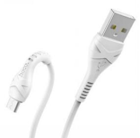 Cable corriente reforzado micro USB 1mt
