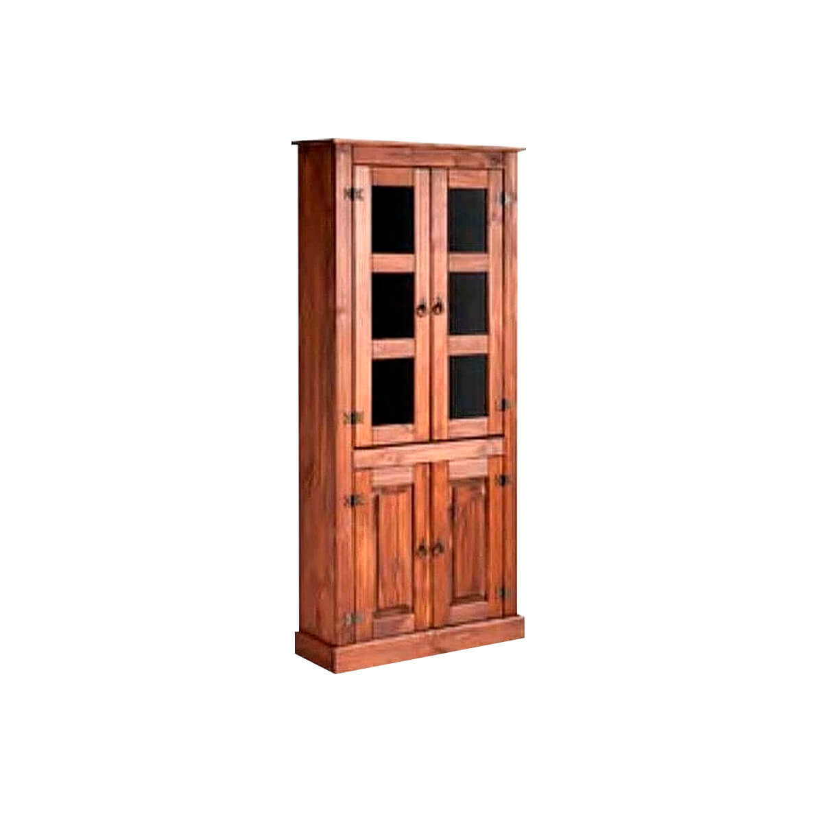 Mueble Biblioteca Multiuso De Madera Maciza 4 Puertas