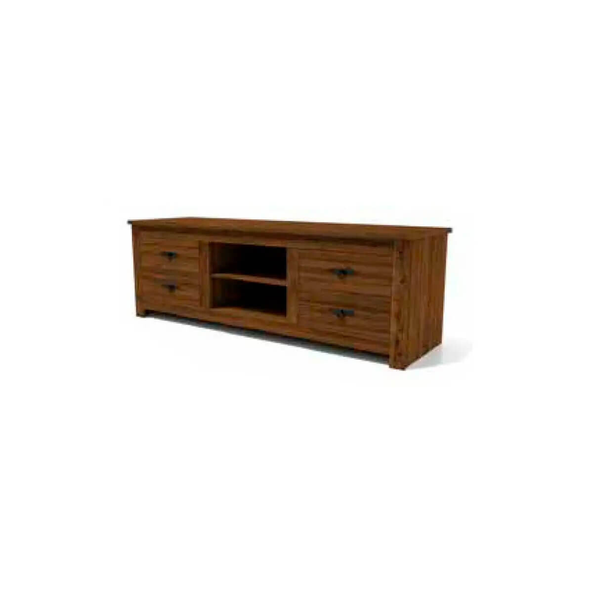 Rack Para Tv En Madera Con 4 Cajones 2 Estantes
