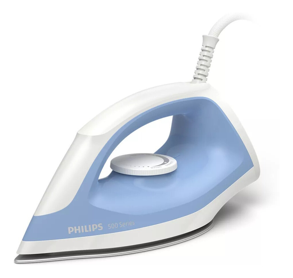 Plancha En Seco Con Suela Antiadherente Philips Dst0520 Color Azul